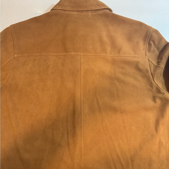 BUGATCHI SuaveLeather ButtonUp Shirt size L, Tan,100%Genuine, Italian-design,NWT - Picture 3 of 16